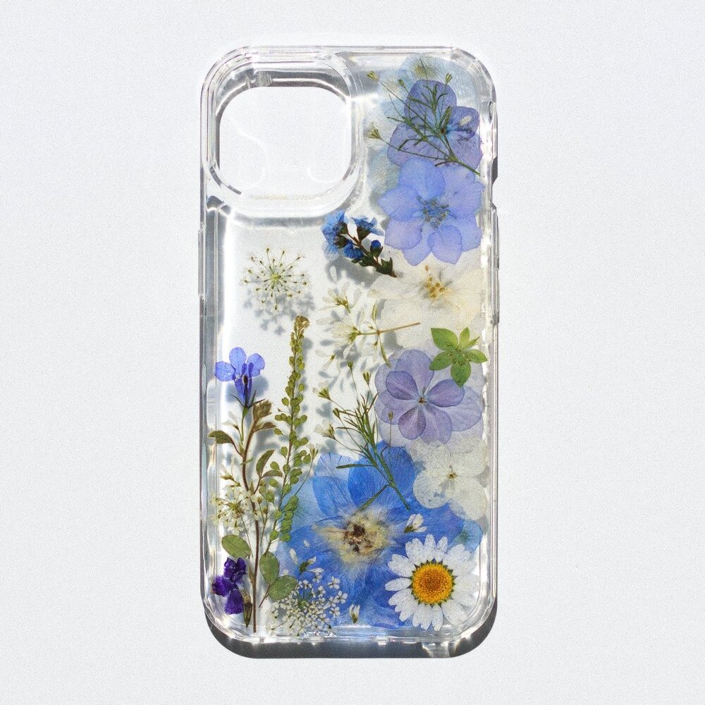 blue flower iphone 15 pro max case, iphone 14 pro max case, iphone 13 case skin